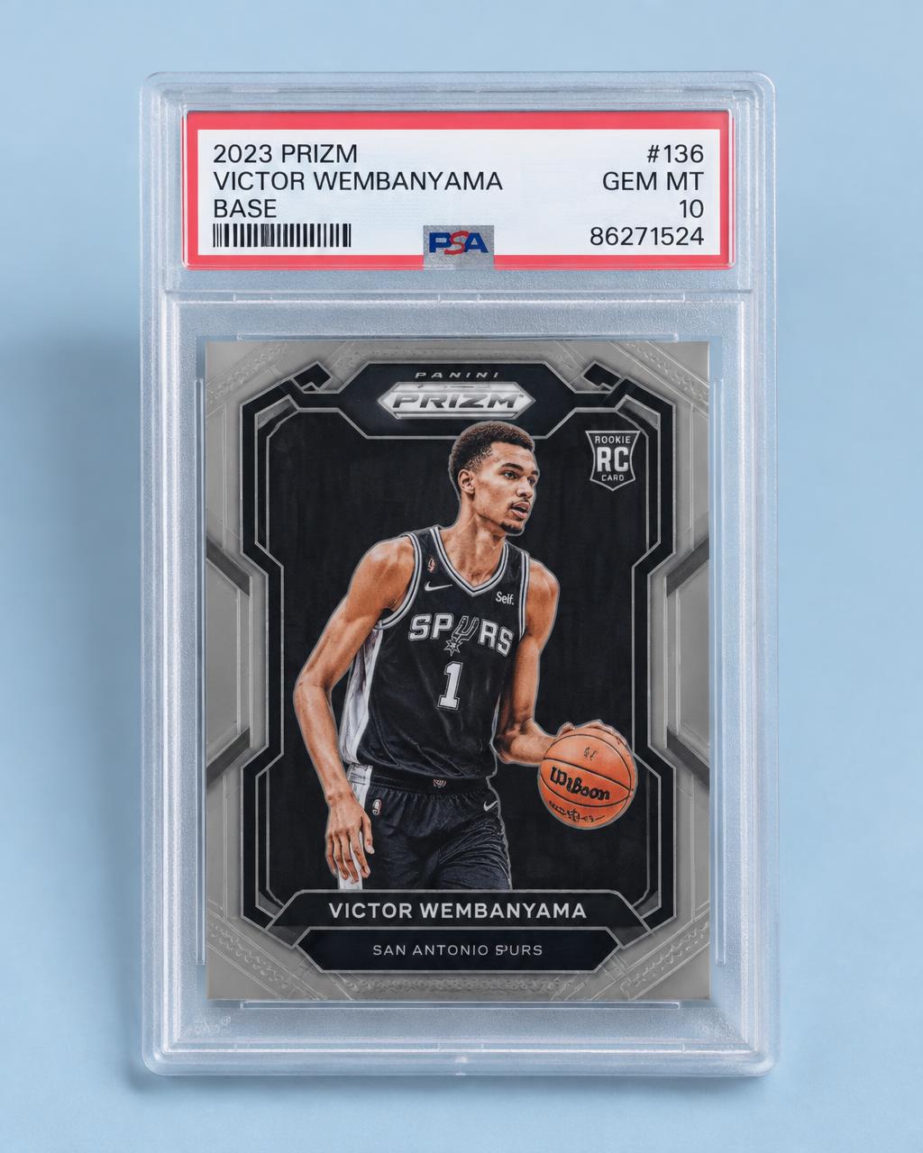 Wembanyama Prizm Rookie · PSA 10